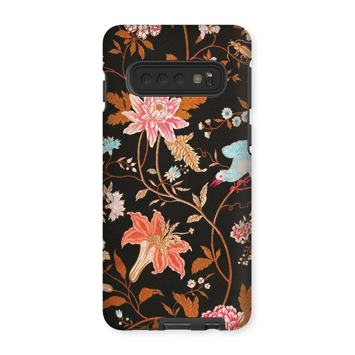 Midnight Call - Indian Aesthetic Fabric Art Phone Case - Samsung Galaxy S10 / Matte - Mobile Phone Cases - Aesthetic Art