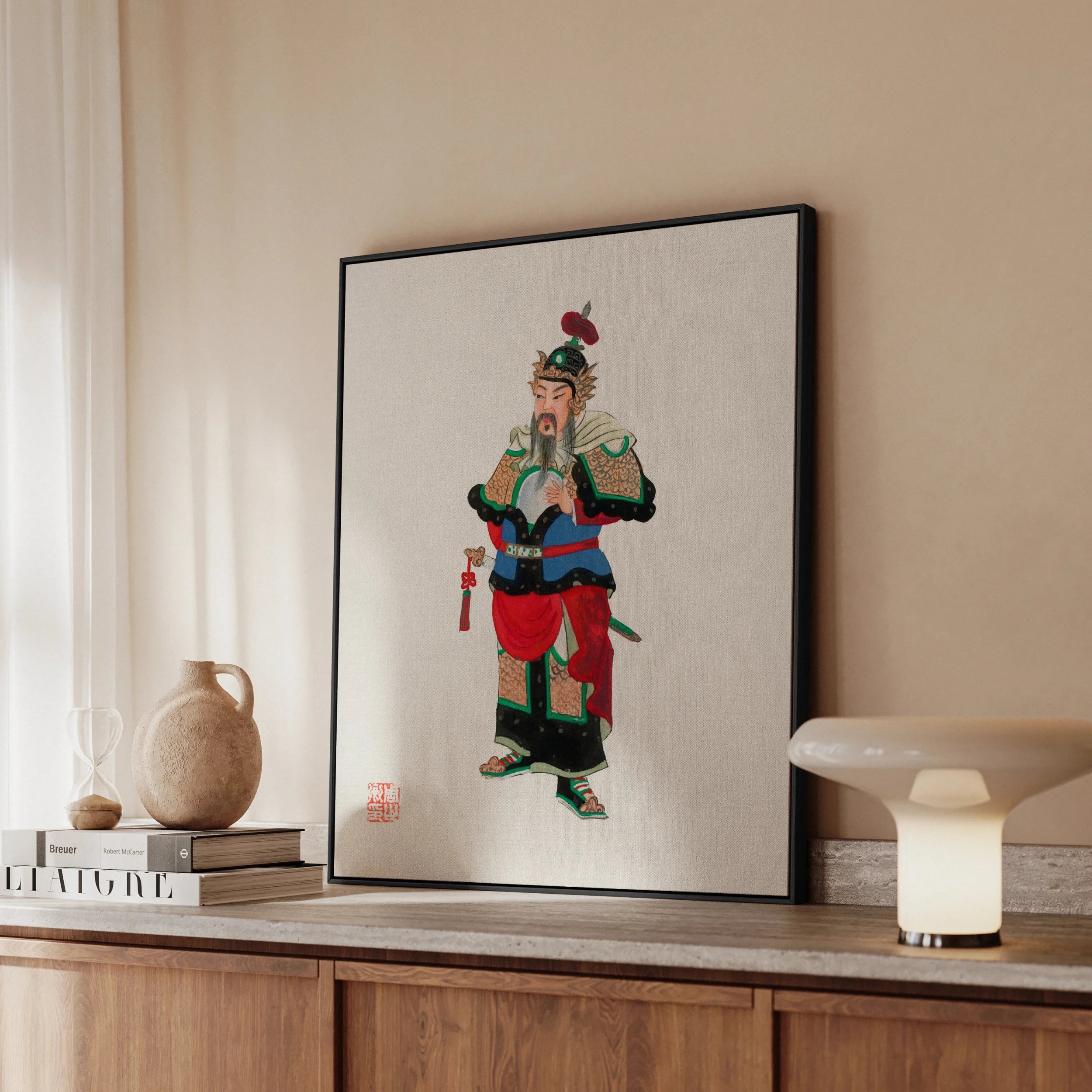 Military Commander - Qing Dynasty Fashion Framed Canvas Posters Prints & Visual Artwork