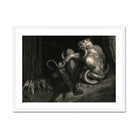 There Minos Stands - Gustave Dore Art Print, Framed Print Dark Classical Illustration Mythical Creatures