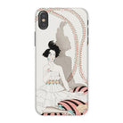 Minuit - George Barbier Iphone Case, x / Matte, Phone Case Art Deco-style Illustration Stylized Woman White