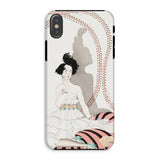 Minuit - George Barbier Iphone Case, Xs / Matte, Phone Case Art Deco-style Illustration Woman White Dress