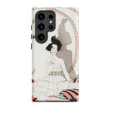 Minuit - George Barbier Phone Case Samsung Galaxy S24 Ultra / Matte Delicate Phone Case Elegant Illustration Woman White Ruffled George