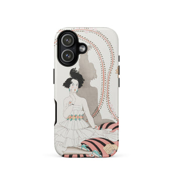 Minuit - George Barbier Phone Case Iphone 17 / Matte Iphone 12 Case Vintage Ballerina Design White Background George Barbier’s Minuit,