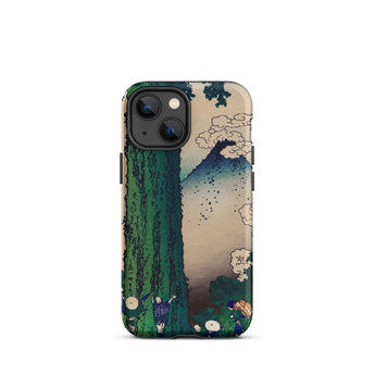 Mishima Pass - Katsushika Hokusai Iphone Case, 13 Mini / Matte, Japanese Art-themed Phone Case