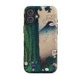 Mishima Pass - Katsushika Hokusai Iphone Case, 16 Plus / Matte, Phone Case Japanese Art
