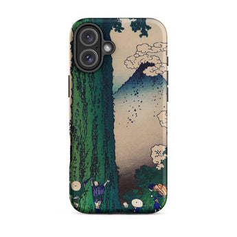 Mishima Pass - Katsushika Hokusai Iphone Case, 16 Plus / Matte, Phone Case Japanese Art