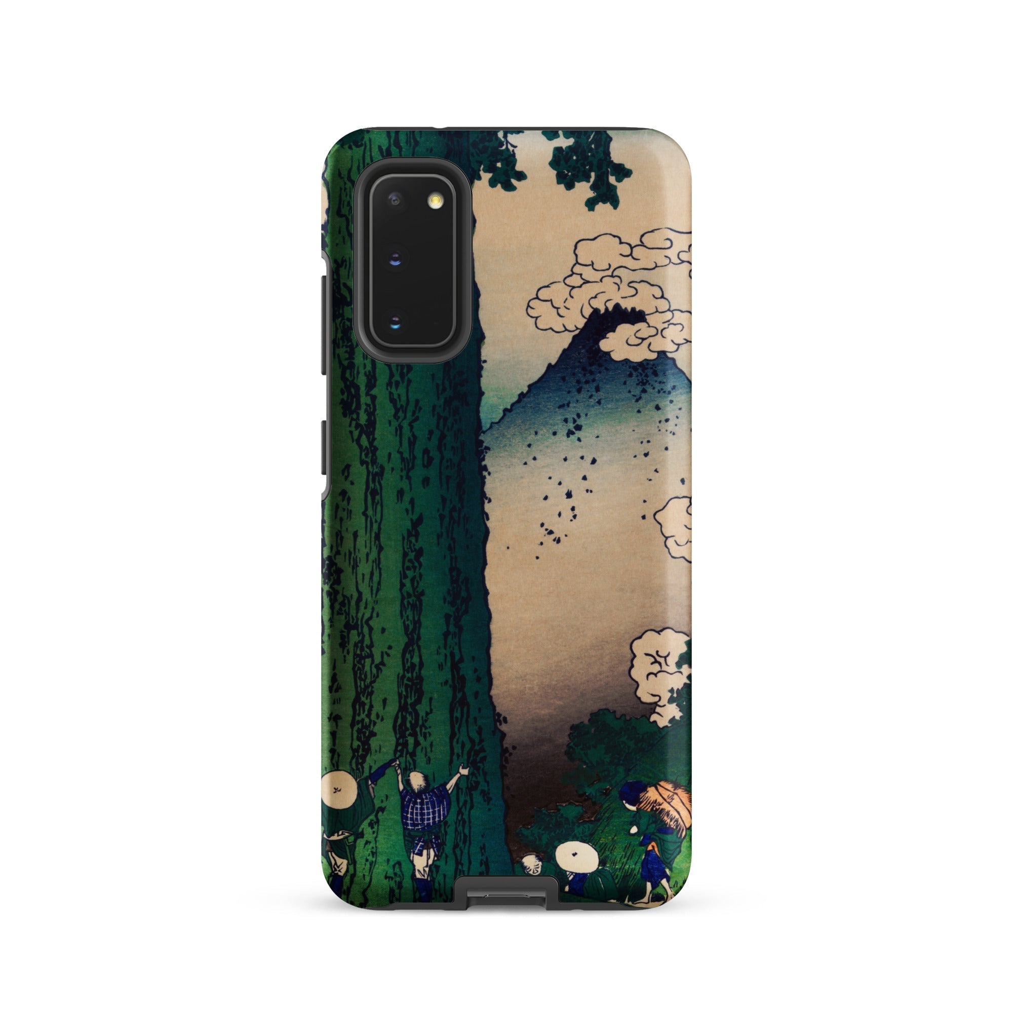 Mishima Pass Katsushika Hokusai Samsung Case, Galaxy S20 / Matte, Smartphone Case Japanese Woodblock Print Mount Fuji People