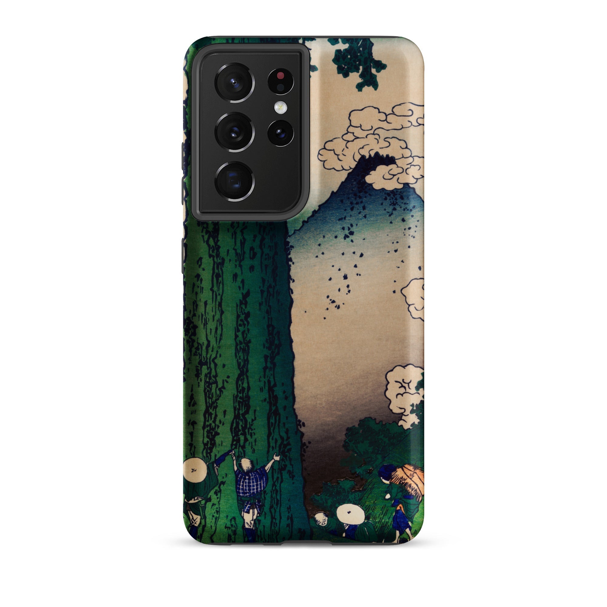 Mishima Pass Katsushika Hokusai Samsung Case, Galaxy S21 Ultra / Matte, Smartphone Case Scenic Landscape Mountain Trees