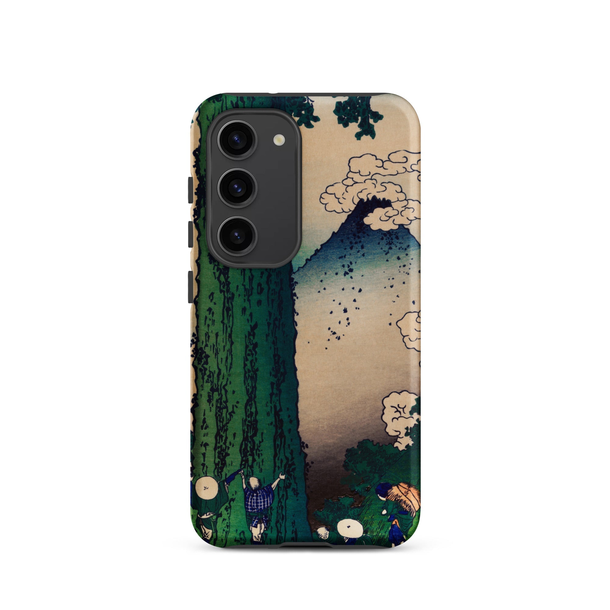 Mishima Pass Katsushika Hokusai Samsung Case, Galaxy S23 / Matte, Phone Case Japanese Landscape Design Mountain Tall Tree