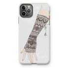 Mitt - Lillian Causey 1930s Fashion Art Iphone Case, 11 Pro Max / Matte, Phone Case Illustration Fingerless Glove Nordic-style Knit Patterns