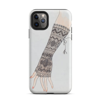 Mitt - Lillian Causey 1930s Fashion Art Iphone Case, 11 Pro Max / Matte, Smartphone Case Lace Glove Design