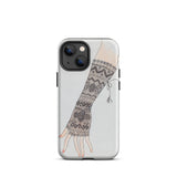 Mitt - Lillian Causey 1930s Fashion Art Iphone Case, 13 Mini / Matte, Phone Case Henna-inspired Design