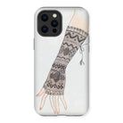 Mitt - Lillian Causey 1930s Fashion Art Iphone Case, 13 Pro Max / Matte, Fingerless Glove Intricate Geometric Patterns Zigzag Designs