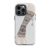 Mitt - Lillian Causey 1930s Fashion Art Iphone Case, 14 Pro Max / Matte, Smartphone Case Hand-drawn Lace Glove Design