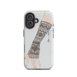 Mitt - Lillian Causey 1930s Fashion Art Iphone Case, 16 / Matte, Smartphone Case Lace-gloved Arm Design