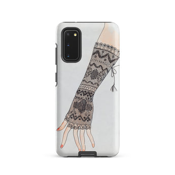 Mitt - Lillian Causey 1930s Fashion Art Samsung Case, Galaxy S20 / Matte, Smartphone Case Illustration Hand Black Lace Glove