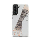 Mitt - Lillian Causey 1930s Fashion Art Samsung Case, Galaxy S22 Plus / Matte, White Smartphone Case Black Lace Glove Design