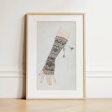 Mitt - Lillian Causey 1930s Lace Glove Art Print / Canvas, 12x17’’ / A3 / Natural Frame / Matboard, Posters Prints & Visual Artwork, Toby