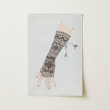 Mitt - Lillian Causey 1930s Lace Glove Art Print / Canvas, 12x18’’ / 31x46cm / Unframed / no Border, Posters Prints & Visual Artwork, Toby