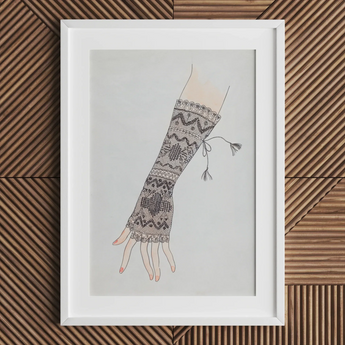 Mitt - Lillian Causey 1930s Lace Glove Art Print / Canvas, Lillian Causey’s Mitt, Causey Art Print, Haute Couture Marvel