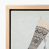 Mitt - Lillian Causey 1930s Lace Glove Art Print / Canvas Framed Delicate Black Illustration Light Causey’s, Haute Couture Marvel Prints
