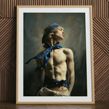 Molly - Neoclassical Femboy Sailor Art Print, 24x32’’ / 61x81cm / Natural Frame / 2’’ Matboard, Posters Prints & Visual Artwork, Toby Leon