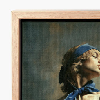 Molly - Neoclassical Femboy Sailor Art Print / Canvas Framed Classical-style Portrait Woman Blonde Hair, Youthful Gay Vigor Prints