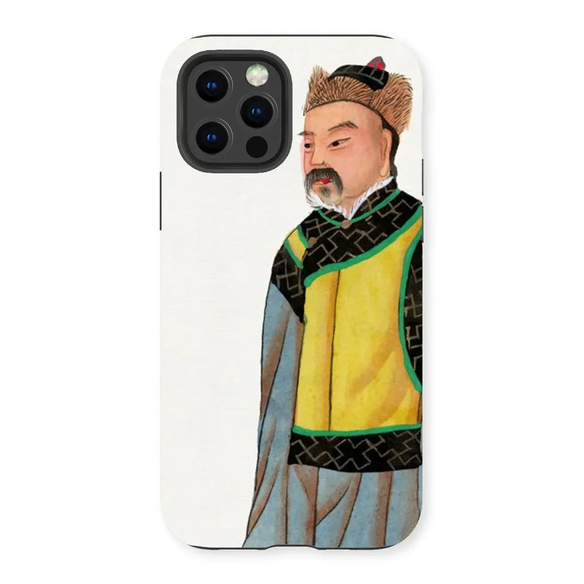 Mongolian Nobleman - Qing Dynasty Fashion Iphone Case, 13 Pro / Matte, Phone Case Illustration Chinese Emperor Traditional Attire