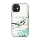 Mongolian Plover - Numata Kashu Shūchō Gafu Iphone Case, 12 Mini / Matte, Phone Case Delicate Watercolor-style Illustration Hummingbird