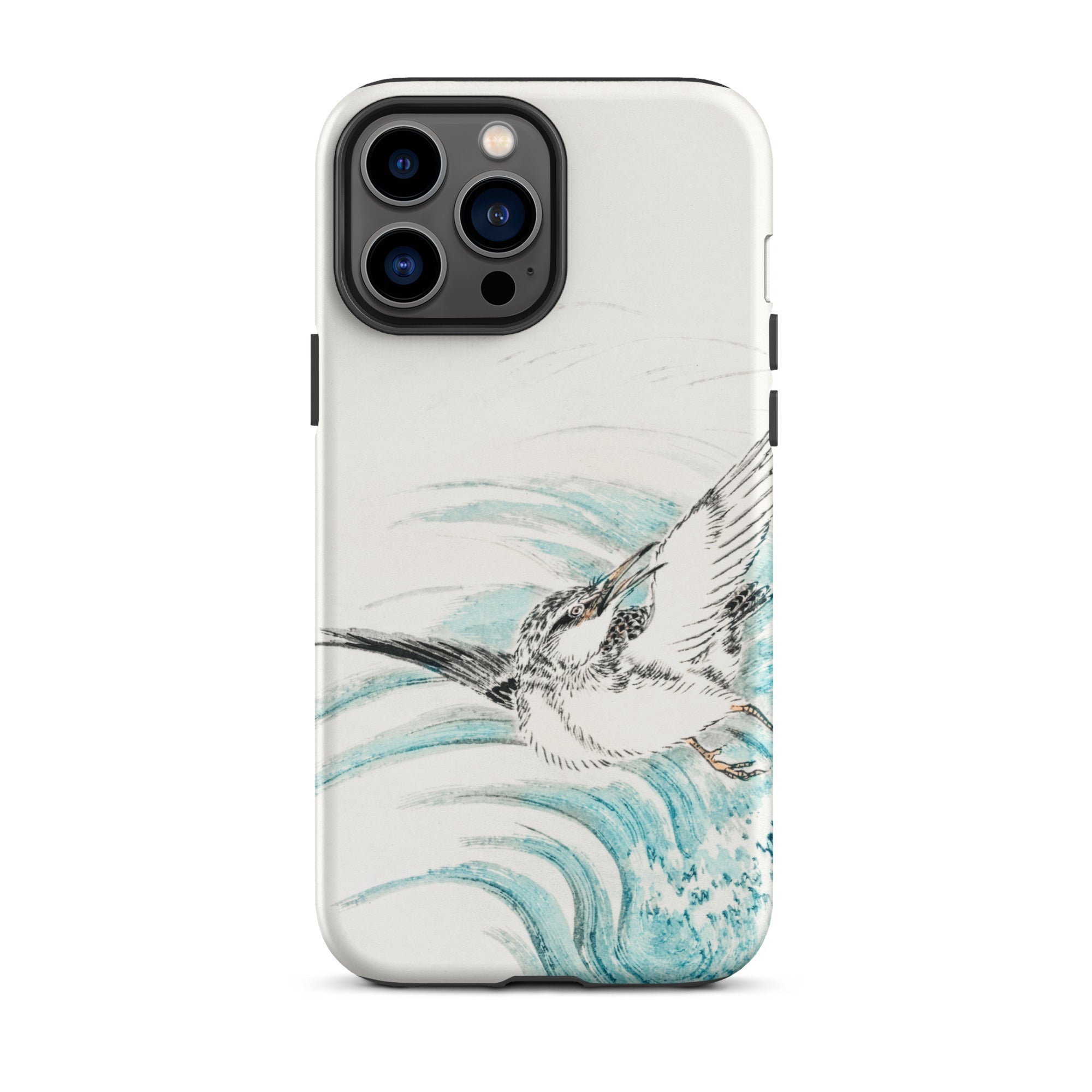 Mongolian Plover - Numata Kashu Shūchō Gafu Iphone Case, 13 Pro Max / Matte, White Phone Case Bird Design