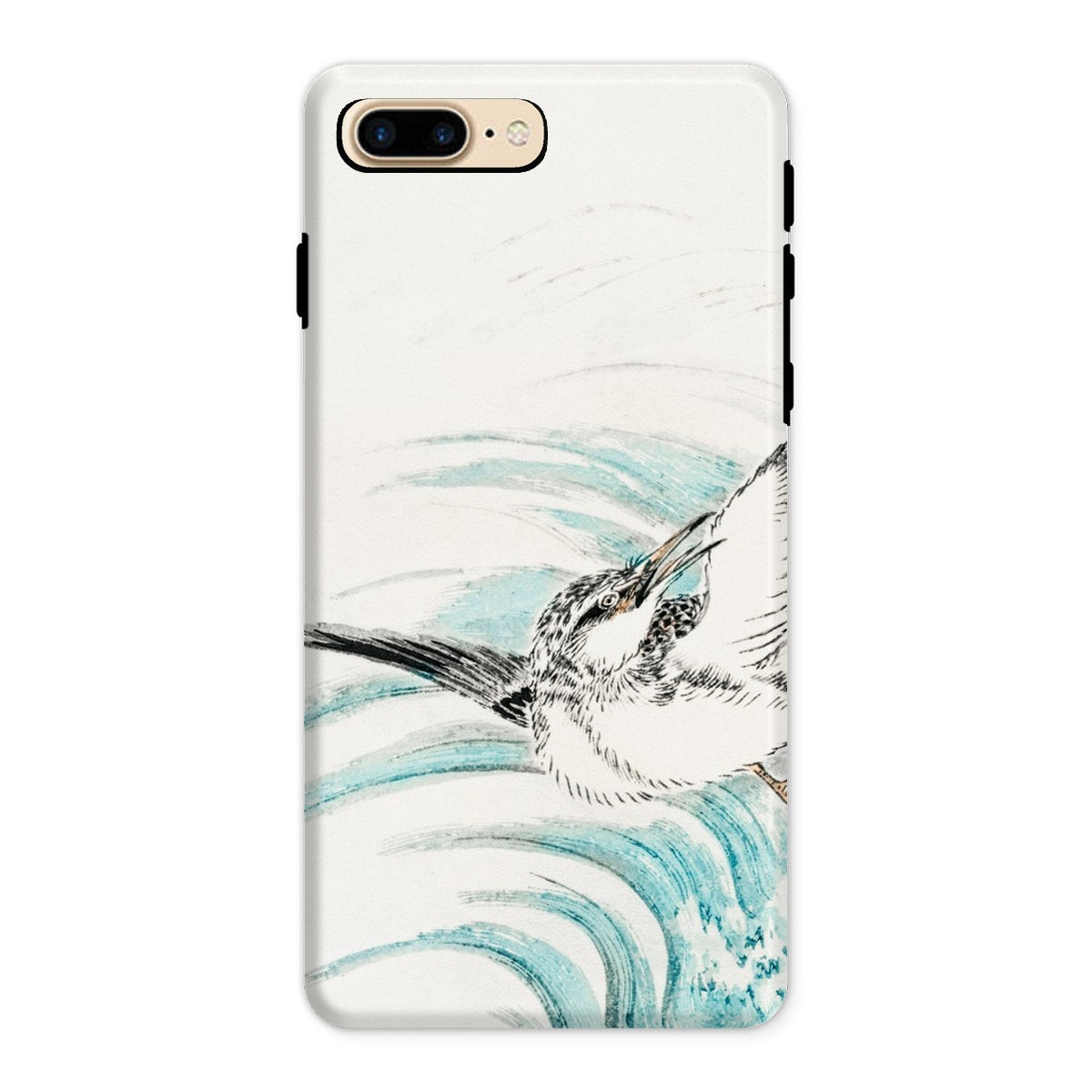 Mongolian Plover Numata Kashu Shūchō Gafu Iphone Case, 8 Plus / Matte, Phone Case Delicate Watercolor Style Illustration Hummingbird Flight