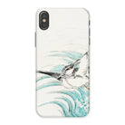 Mongolian Plover - Numata Kashu Shūchō Gafu Iphone Case, x / Matte, Phone Case Delicate Watercolor-style Illustration Bird Flight Stylized