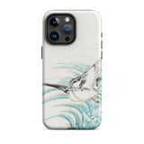 Mongolian Plover - Numata Kashu Shūchō Gafu Phone Case Iphone 15 Pro Max / Matte Bird-themed Iphone Case Numata Kashu, Mongolian Plover,