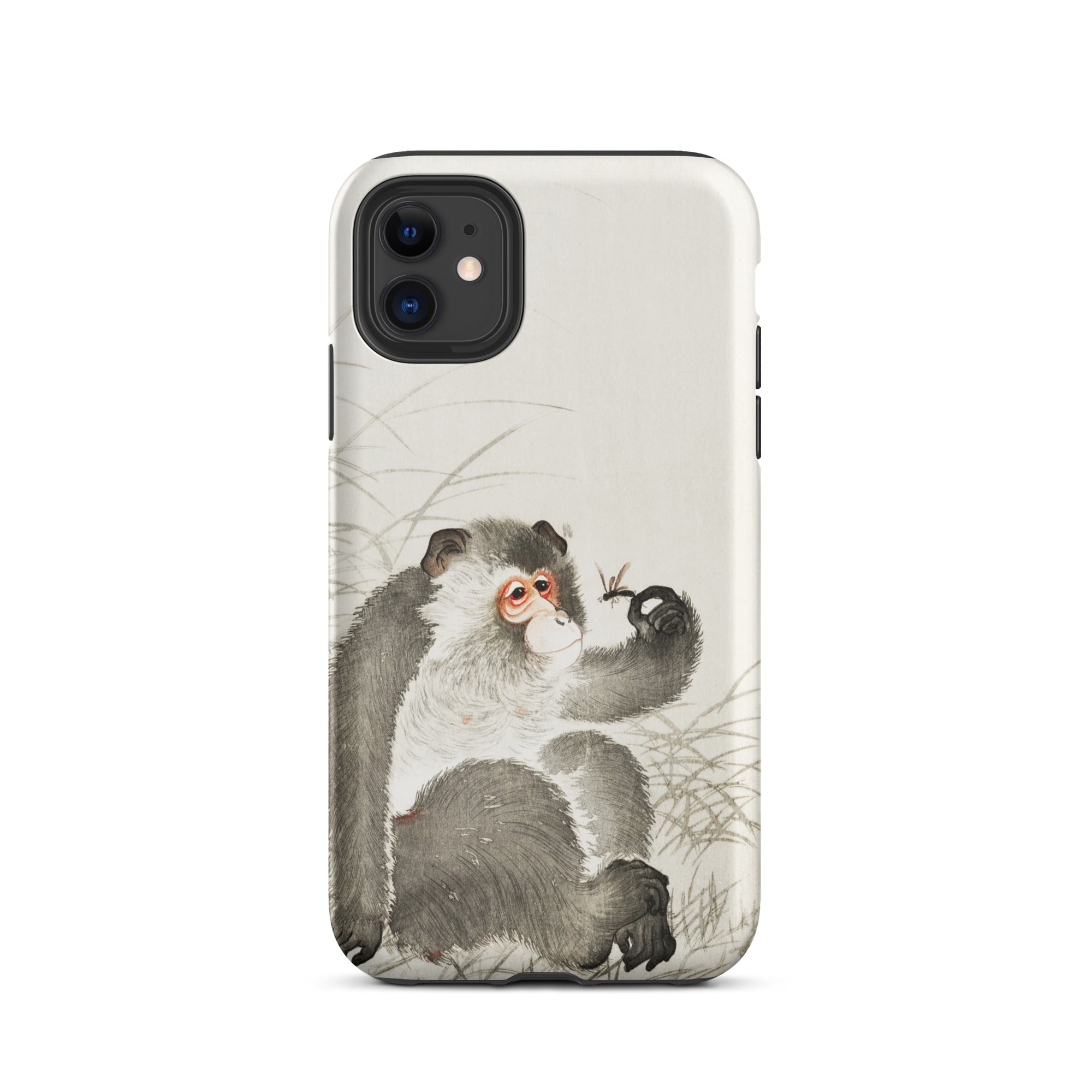 Monkey with Insect Ohara Koson Shin Hanga Iphone Case, 11 / Matte, Monkey Themed Phone Case