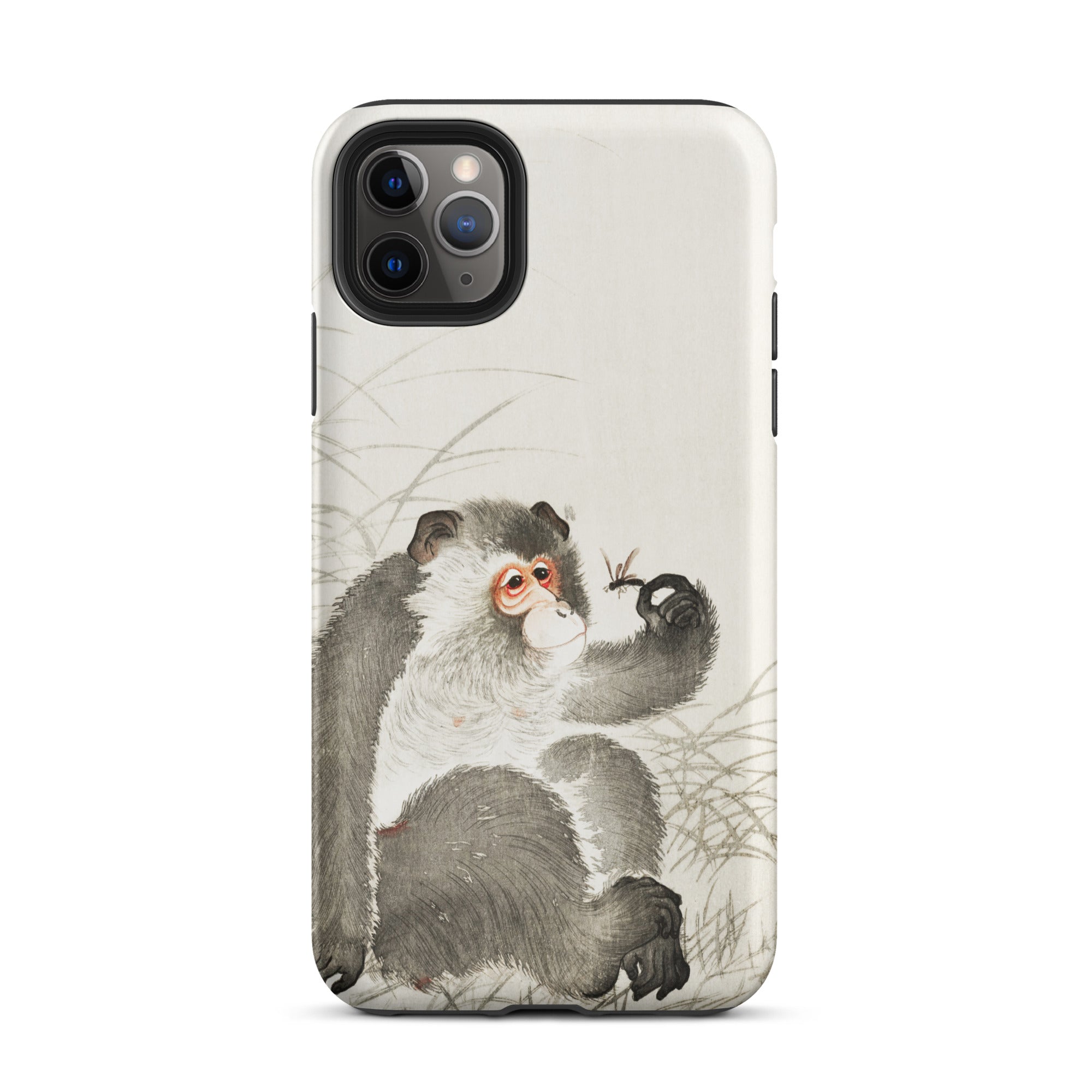 Monkey with Insect Ohara Koson Shin Hanga Iphone Case, 11 Pro Max / Matte, Monkey Themed Phone Case