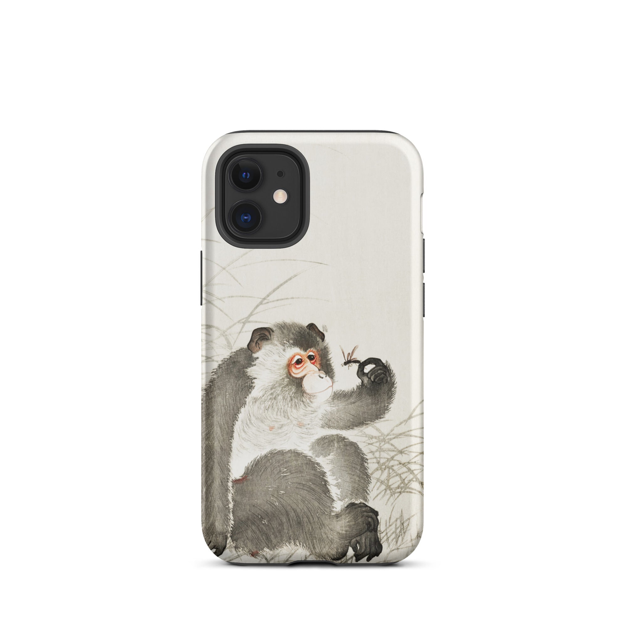 Monkey with Insect Ohara Koson Shin Hanga Iphone Case, 12 Mini / Matte, Monkey Art Phone Case