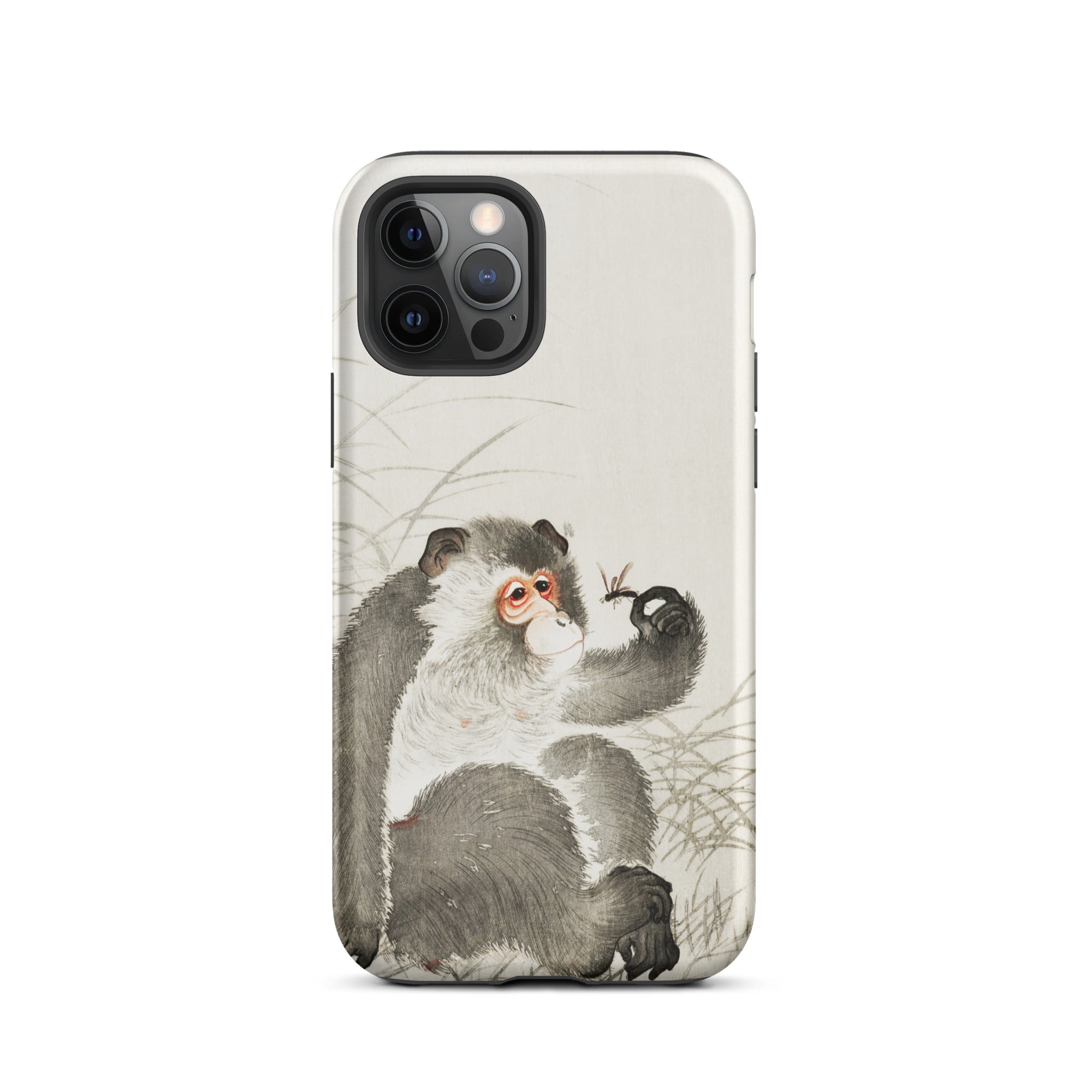 Monkey with Insect Ohara Koson Shin Hanga Iphone Case, 12 Pro / Matte, Smartphone Case Monkey Design