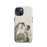 Monkey with Insect - Ohara Koson Shin-hanga Iphone Case, 13 / Matte, Monkey-themed Phone Case
