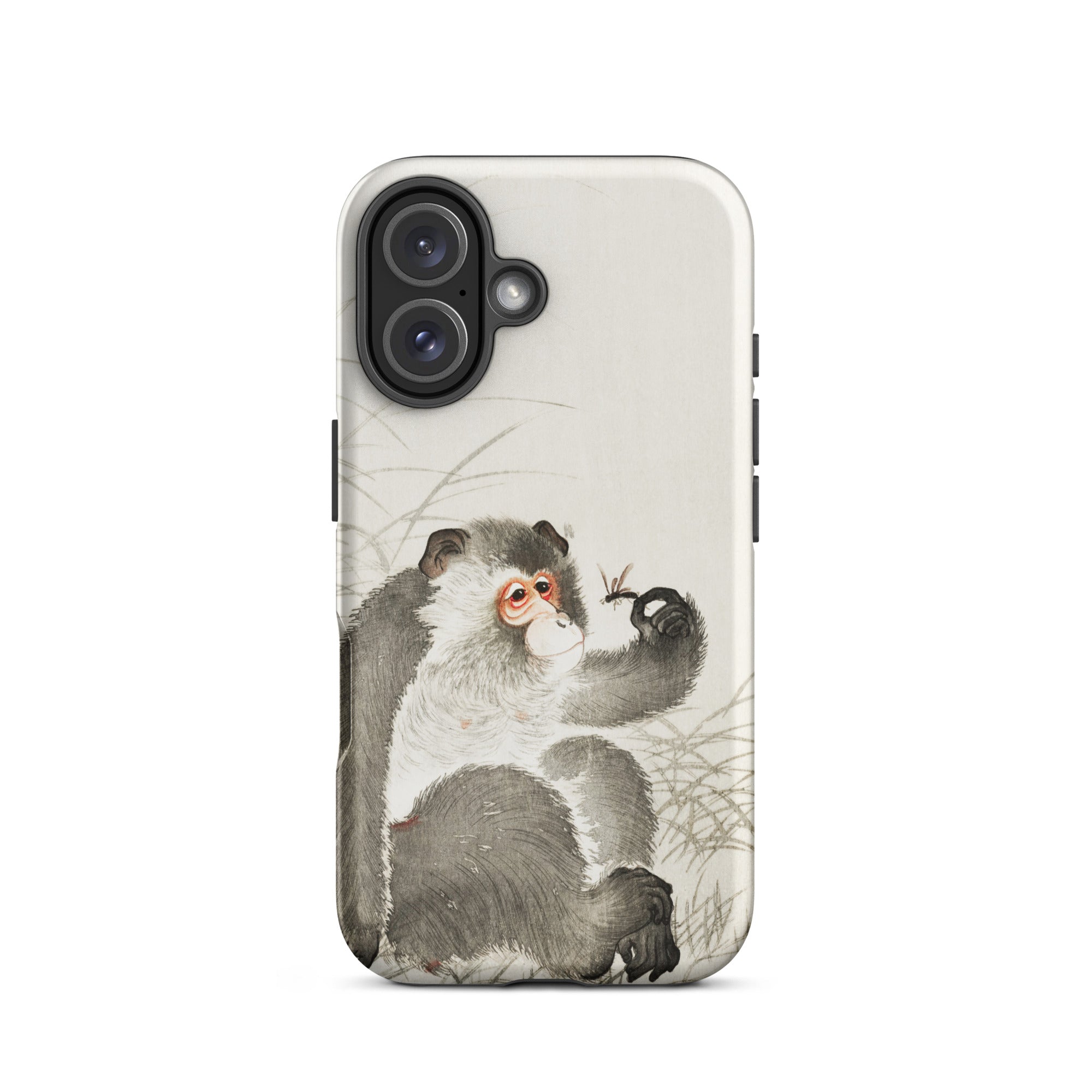 Monkey with Insect Ohara Koson Shin Hanga Iphone Case, 16 / Matte, Monkey Art Phone Case
