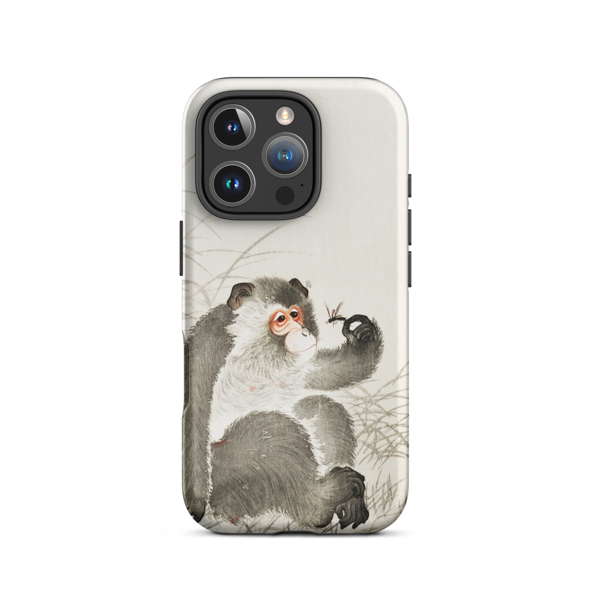 Monkey with Insect Ohara Koson Shin Hanga Iphone Case, 16 Pro / Matte, Monkey Themed Phone Case