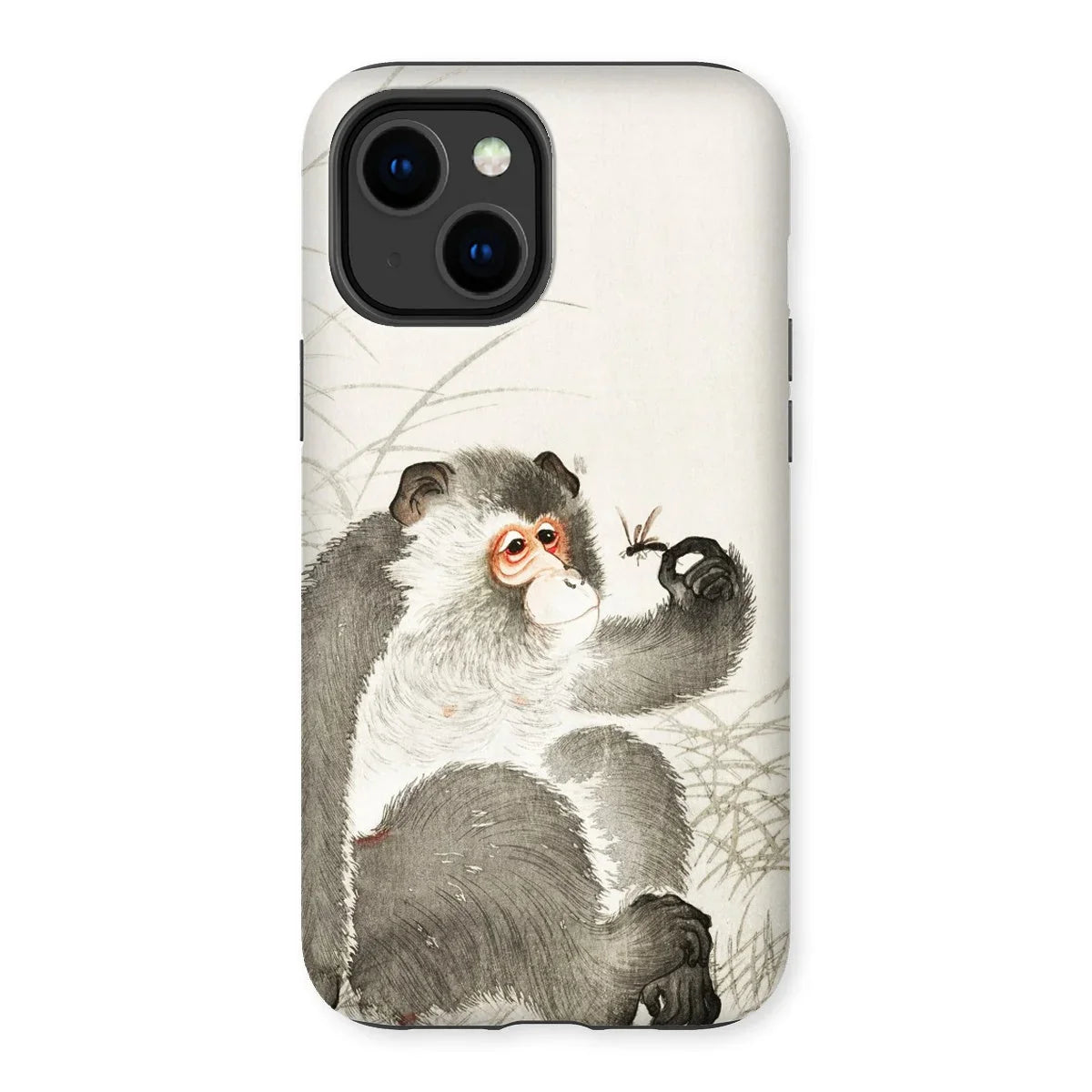 Monkey with Insect - Ohara Koson Shin-hanga Iphone Case 14 Plus / Matte Mobile Phone Cases