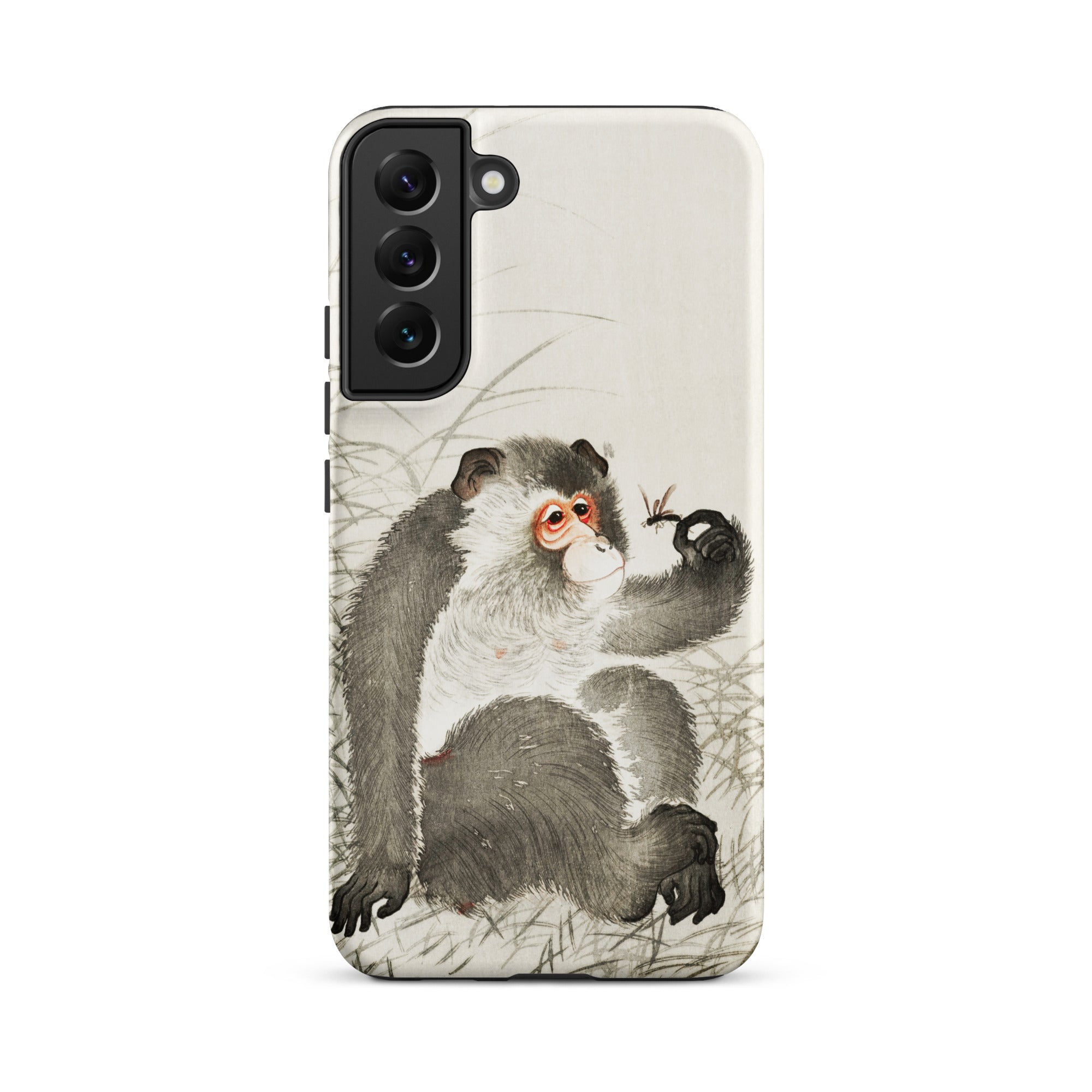 Monkey with Insect Ohara Koson Shin Hanga Samsung Case, Galaxy S22 Plus / Matte, Smartphone Case Artistic Depiction Monkey