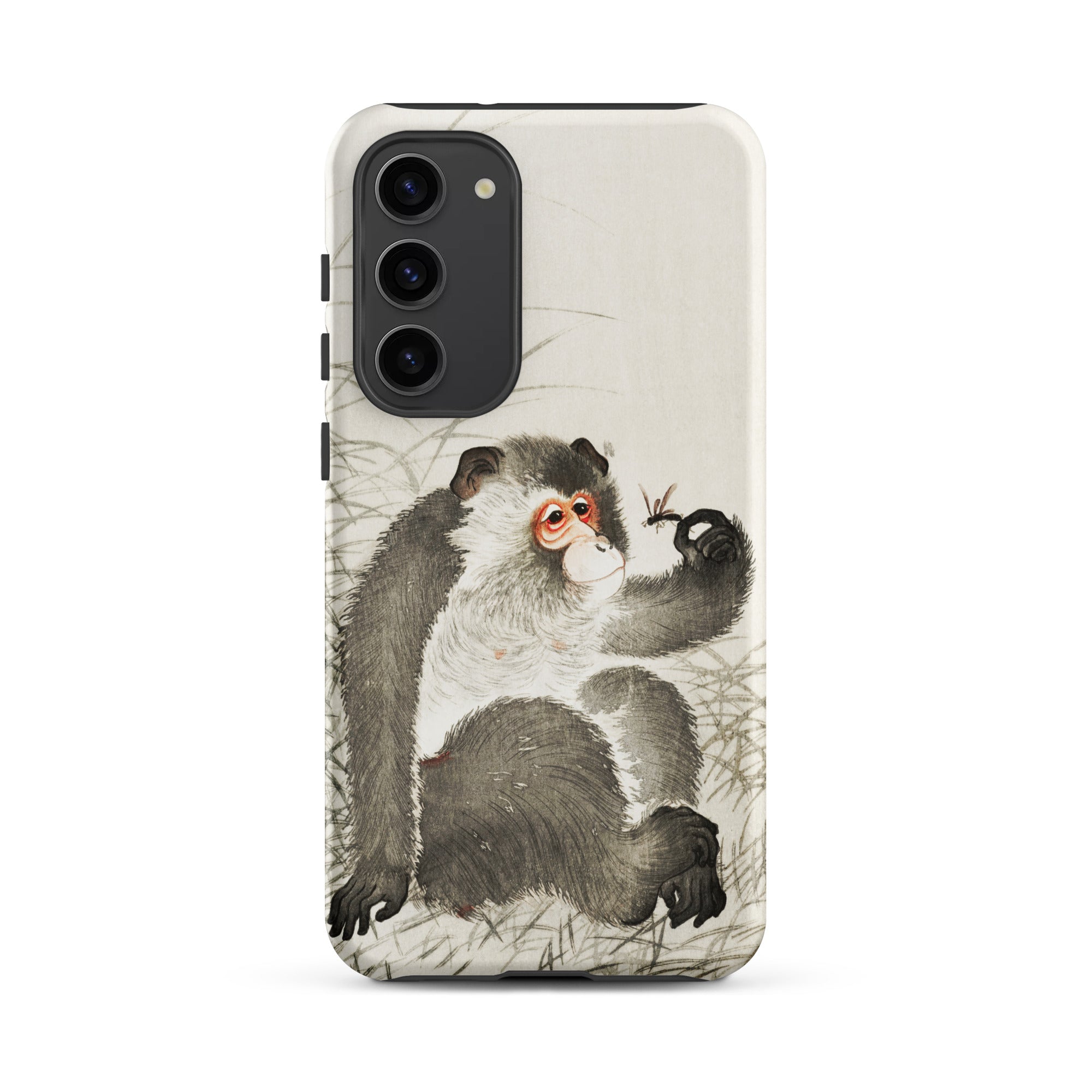 Monkey with Insect Ohara Koson Shin Hanga Samsung Case, Galaxy S23 Plus / Matte, Phone Case Artistic Depiction Monkey