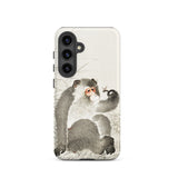 Monkey with Insect - Ohara Koson Shin-hanga Samsung Case, Galaxy S24 / Matte, Smartphone Cover Traditional Japanese Painting Monkey
