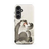 Monkey with Insect - Ohara Koson Shin-hanga Samsung Case, Galaxy S24 Plus / Matte, Phone Case Monkey Bug