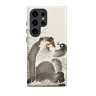 Monkey with Insect Ohara Koson Shin Hanga Samsung Case, Galaxy S24 Ultra / Matte, Smartphone Case Monkey Illustration