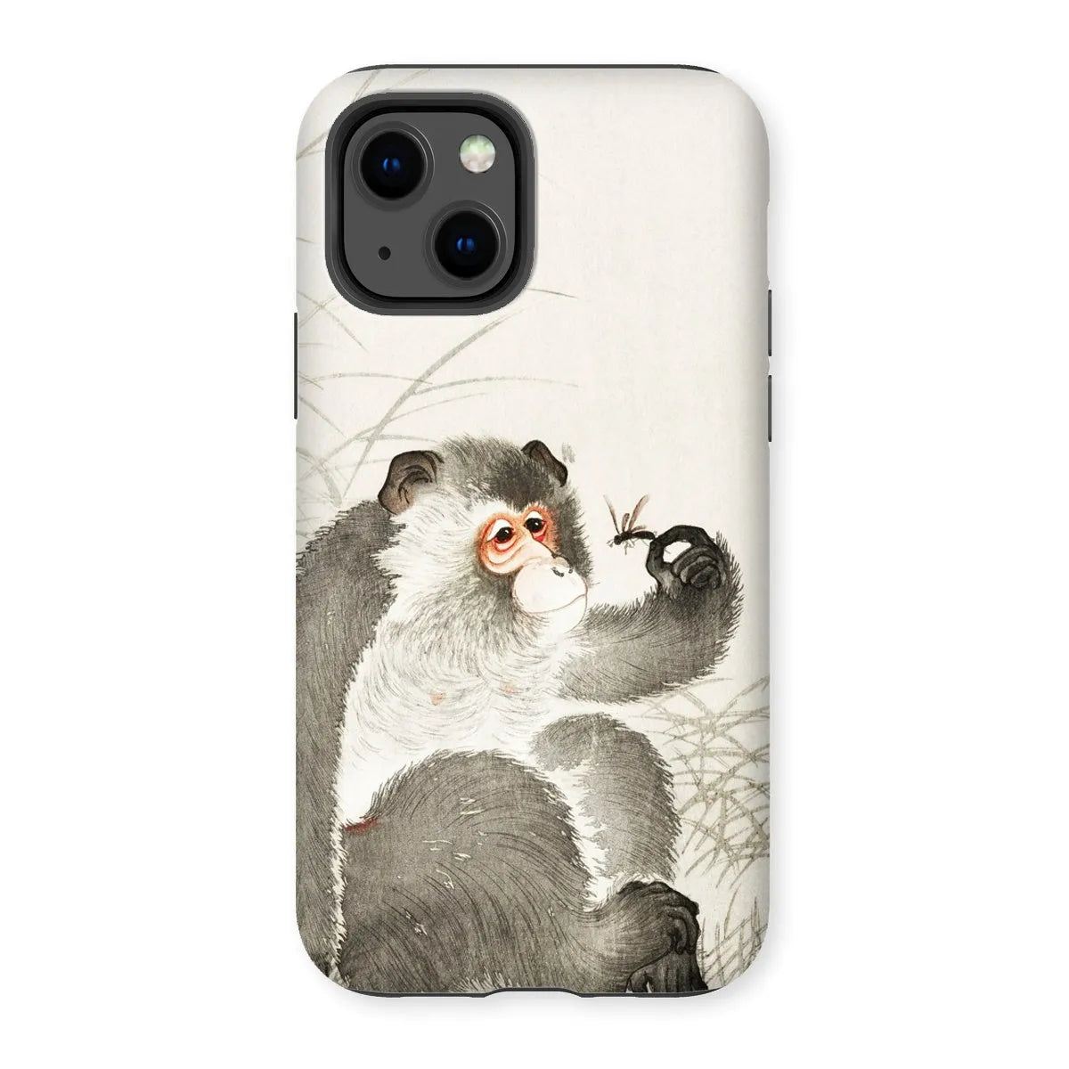 Monkey With Insect - Shin-hanga Art Phone Case - Ohara Koson - Iphone 13 / Matte - Mobile Phone Cases - Aesthetic Art