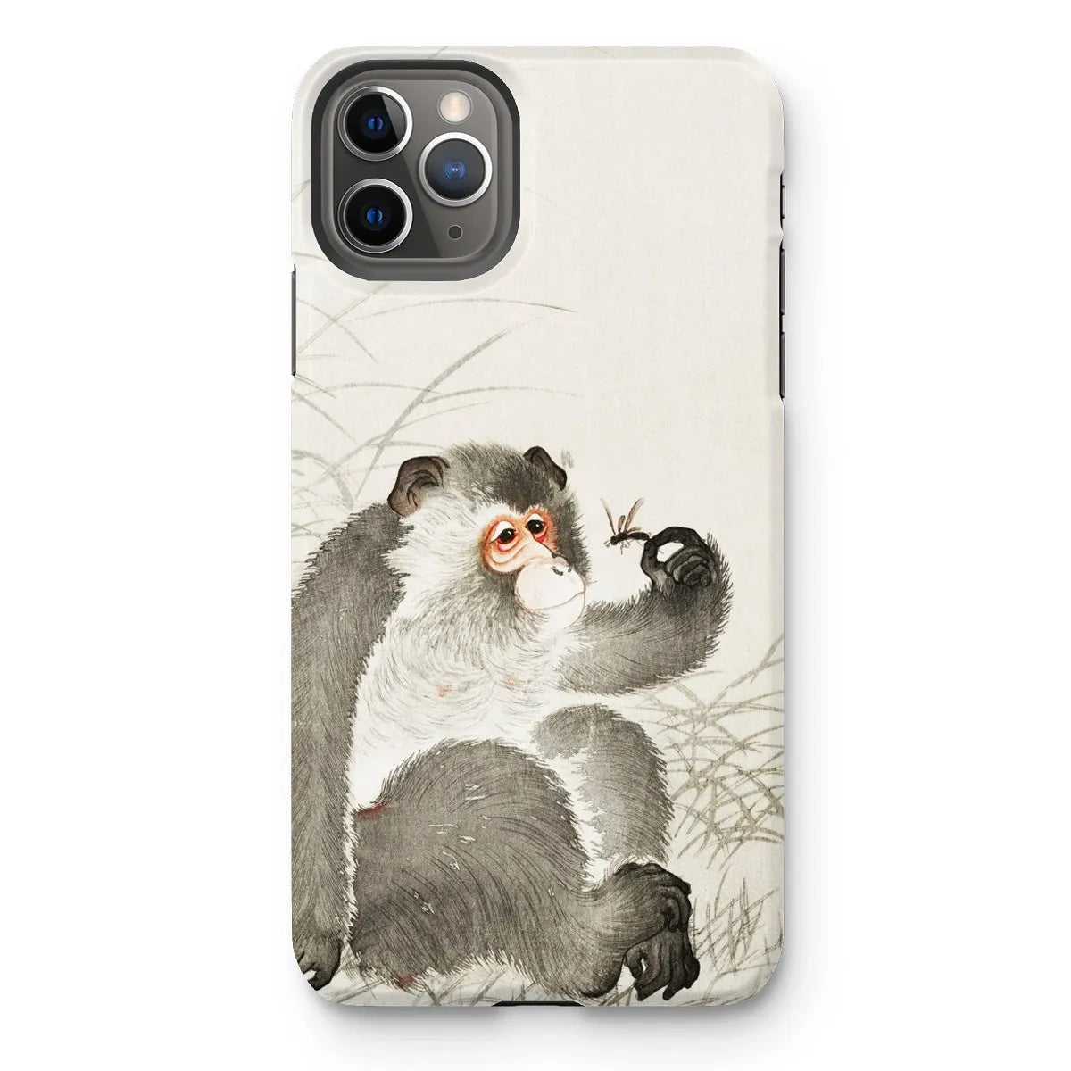 Monkey With Insect - Shin-hanga Art Phone Case - Ohara Koson - Iphone 11 Pro Max / Matte - Mobile Phone Cases