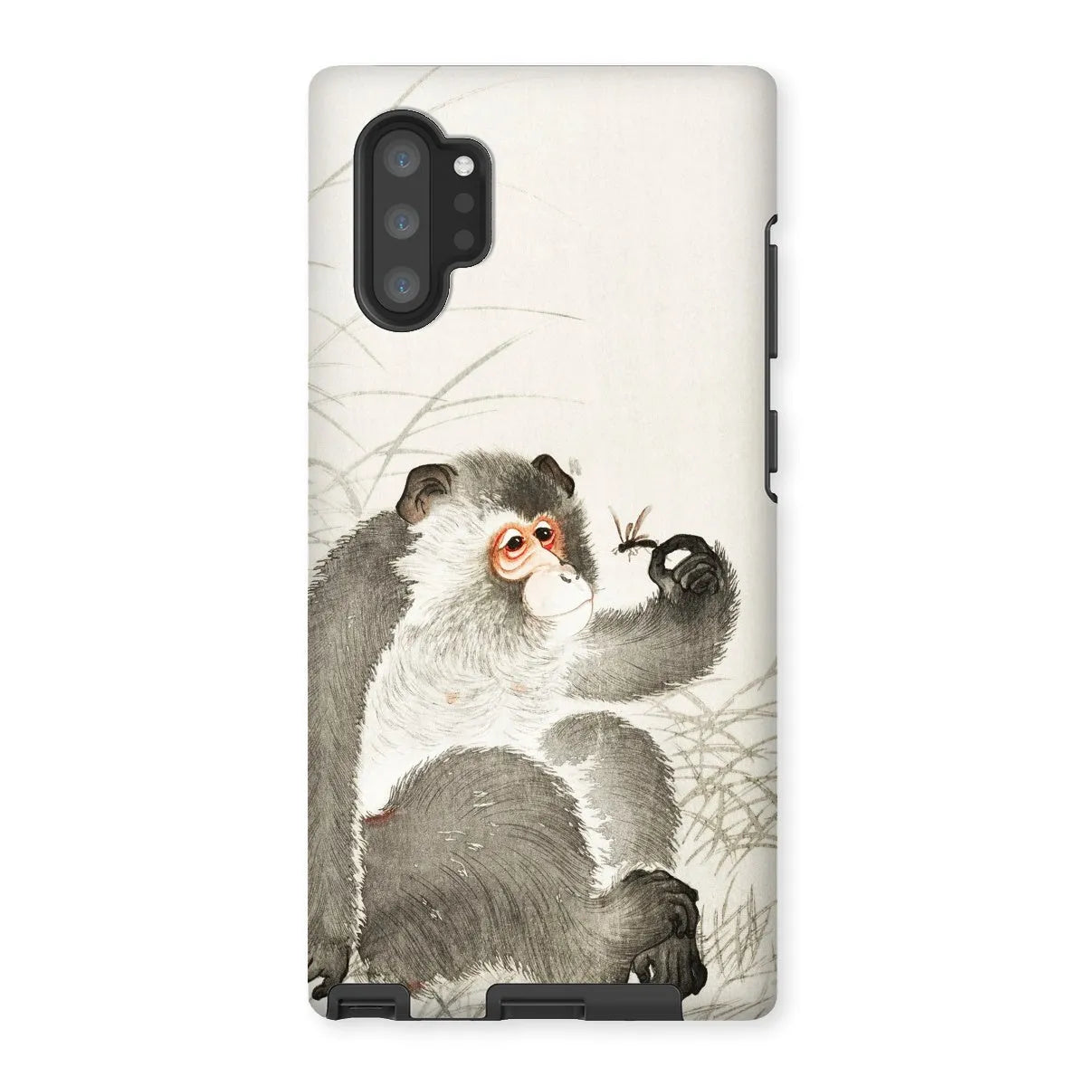 Monkey With Insect - Shin-hanga Art Phone Case - Ohara Koson - Samsung Galaxy Note 10p / Matte - Mobile Phone Cases