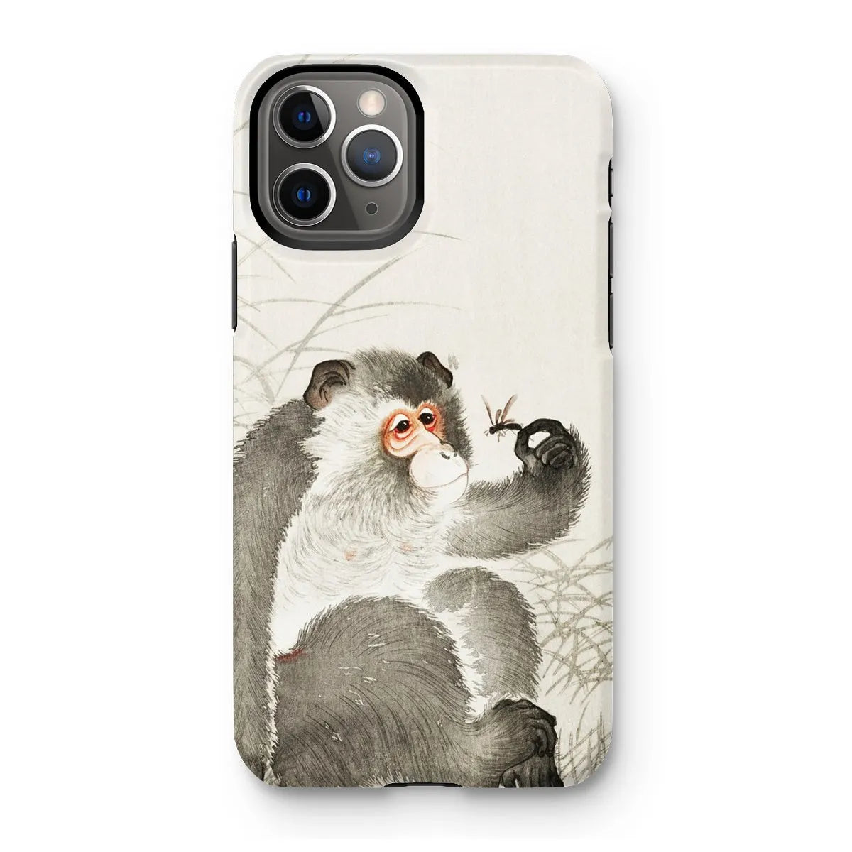 Monkey With Insect - Shin-hanga Art Phone Case - Ohara Koson - Iphone 11 Pro / Matte - Mobile Phone Cases - Aesthetic